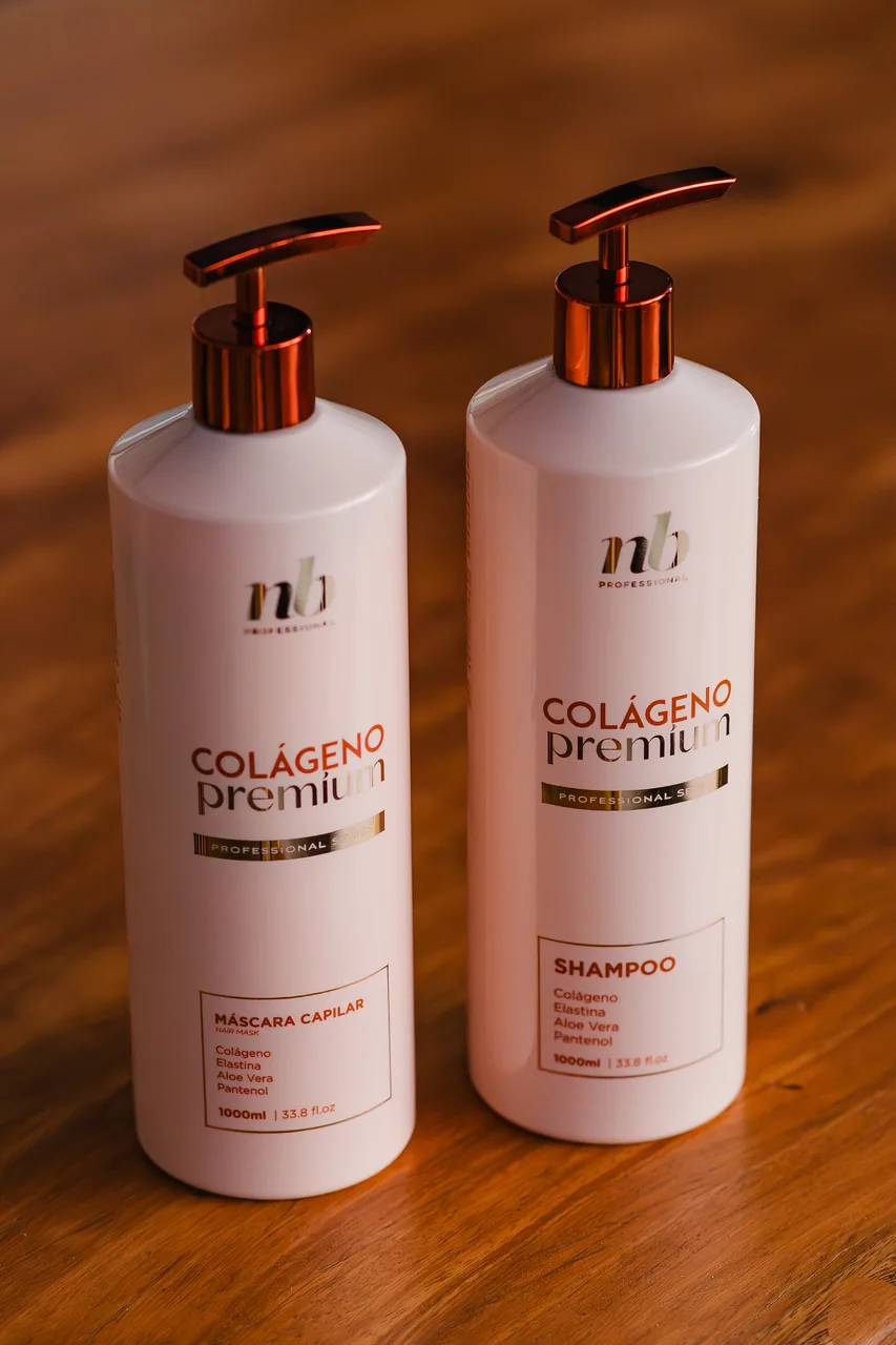 Frascos de cosméticos profissionais com pump